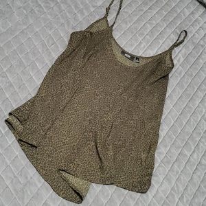 Flowy leopard tank top